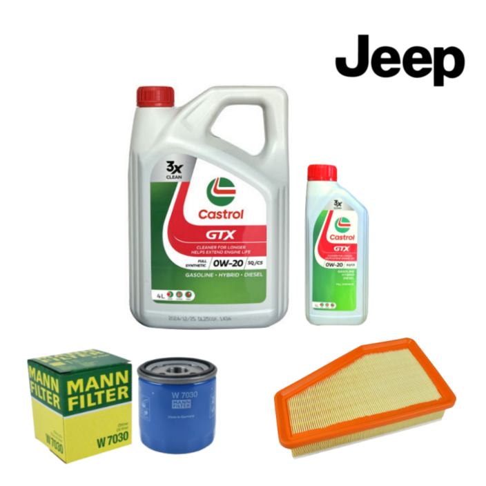 JEEP 지프 레니게이드 2.4 엔진오일5L  MANN오일필터  TTF에어필터 세트