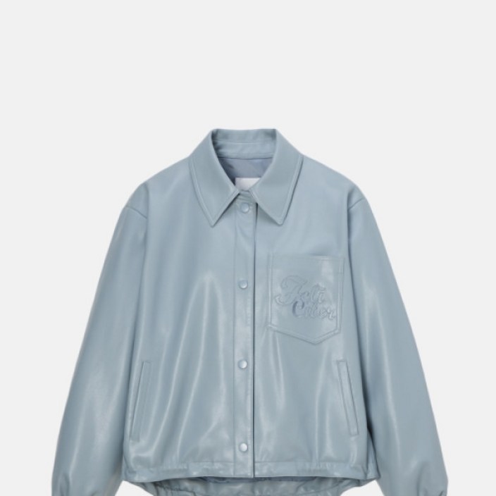 나이스크랍 나이스클랍 자수 디테일 가죽 자켓A221PWL152SB1