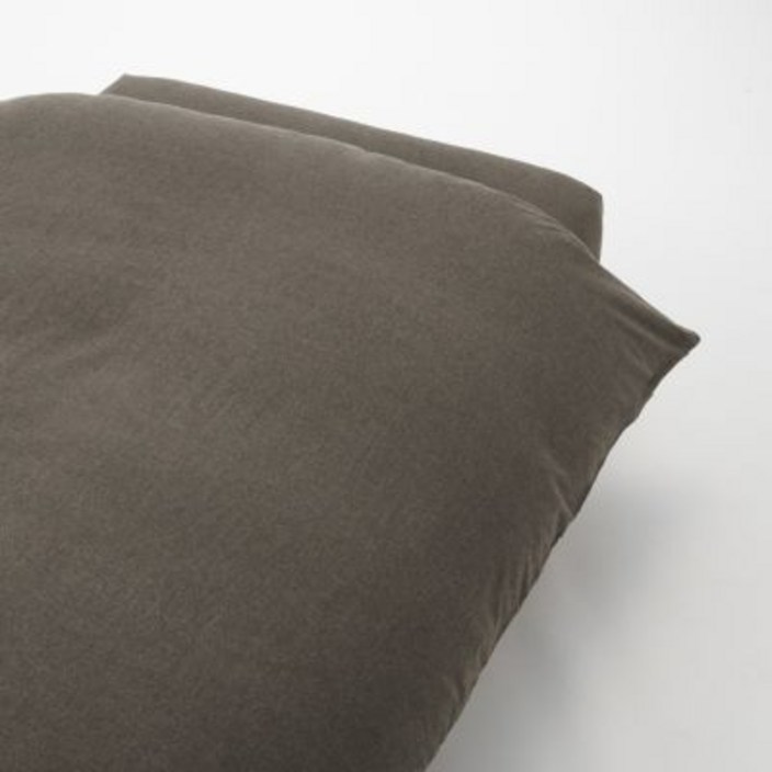 무인양품 MUJI 면 플란넬 이불 커버, 다크브라운 무인양품 MUJI 면 플란넬 이불 커버, 다크브라운