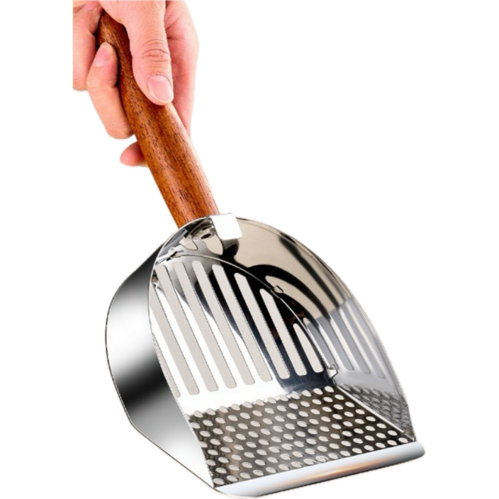 냥저씨 304스텐 고양이모래삽, 1개, 벤토나이트얇은모래용