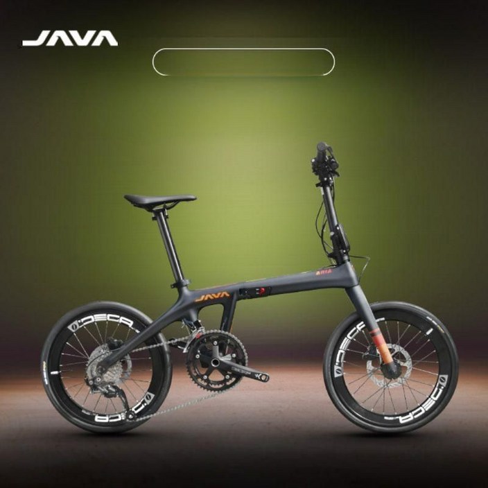 JAVA ARIA 자바 아리아 Jiawo 접이식 카본 미니벨로 자전거 18단 듀얼 디스크 브레이크