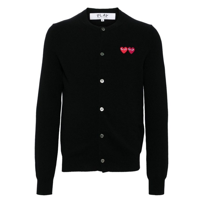 꼼데가르송플레이 하트 로고 가디건