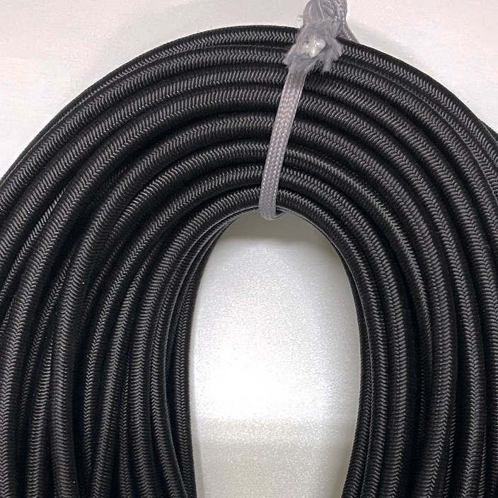 탄성로프 둥근고무줄 6미리 90미터 _ SW216, 1개, 블랙