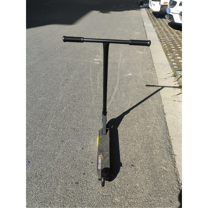 플레이션 성인용 스턴트 스쿠터 묘기용 EX7 옵션 프로 묘기킥보드 검정색 단일상품 취미