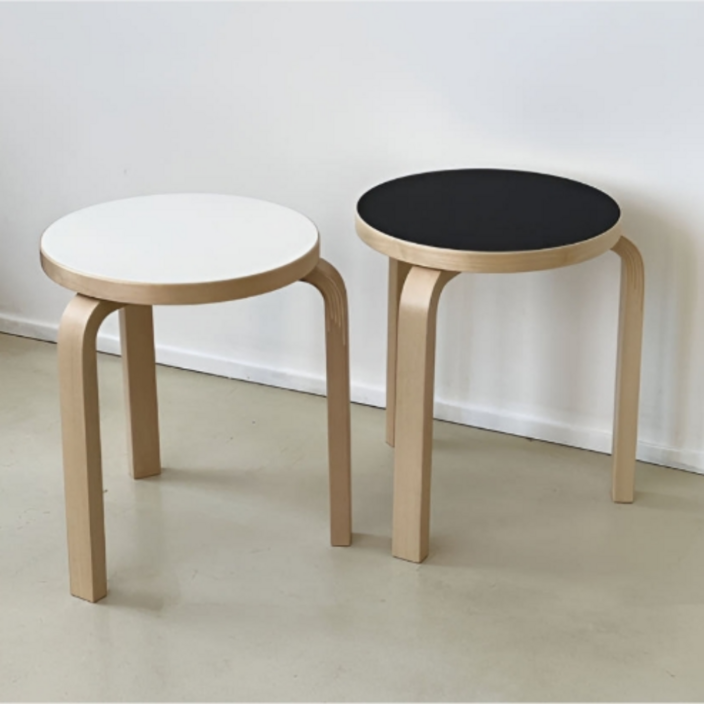 디자인필링 아르텍 스툴 원목의자 chair 66 스툴 다이닝 카페 식탁의자 우드