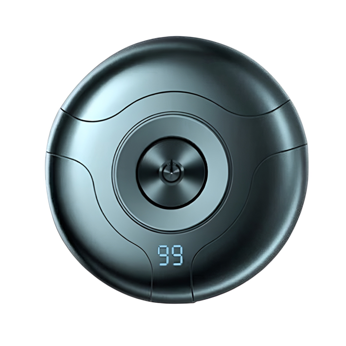 인플리바타 휴대용 IPX7 방수형 LED 더블헤드 전기면도기 여행용 건식 습식 전기면도기