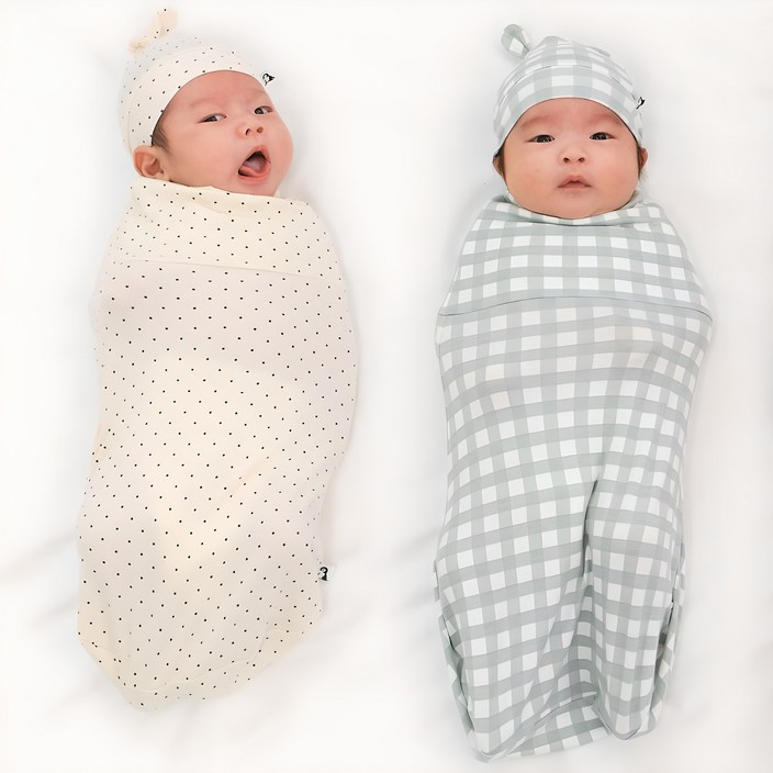 코니 밤부 스와들 파우치 신생아 속싸개 2종 C세트