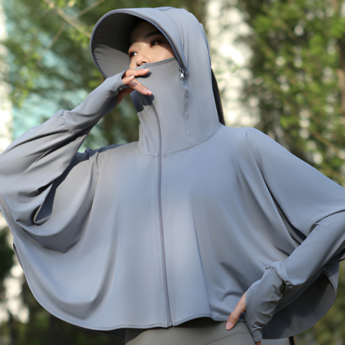 프리마 일체형 썬캡 UV 자외선 차단 팔토시 쿨링 풀커버 자켓 햇빛가리개