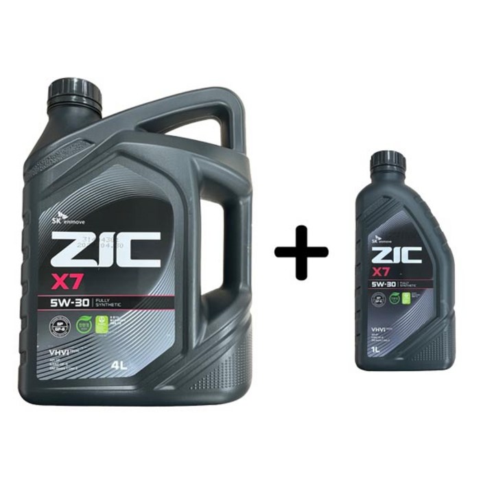 ZIC X7 5W30 SP 4L 1개  1L 가솔린 엔진오일