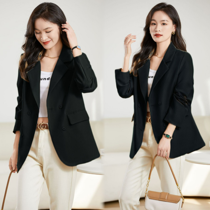 Akimu 여성 정장 재킷 봄가을 캐주얼 오피스룩 정장
