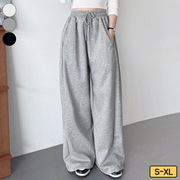 바비팩토리 여성용 롱/숏 뱃살 커버완벽 높은 밴드 와이드 트레이닝 투웨이 조거/와이드핏 긴바지