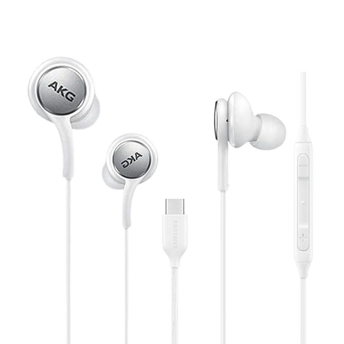 홈방구 삼성 C타입 AKG 정품 유선이어폰 갤럭시 스마트폰 S20 S21 S22 S23 S24 Z플립 전기종 노트10 노트20, 홈방구 C타입 화이트