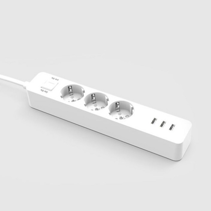 샤오미 칭미 3구 CYAN USB 멀티탭 1.4m