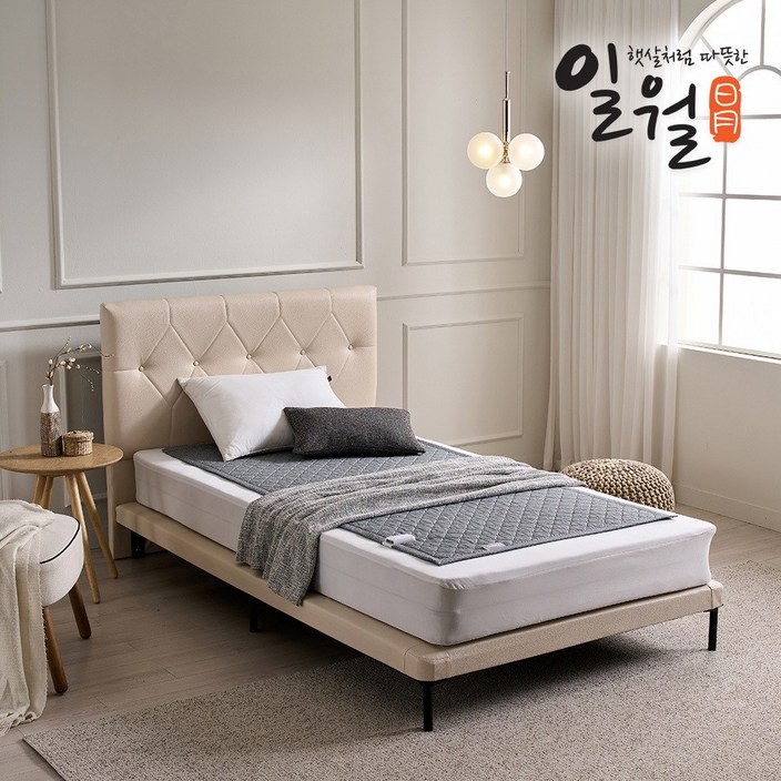 일월 제이드 스퀘어 초절전형 워셔블 카본 탄소 전기매트 카본매트 싱글, 단품