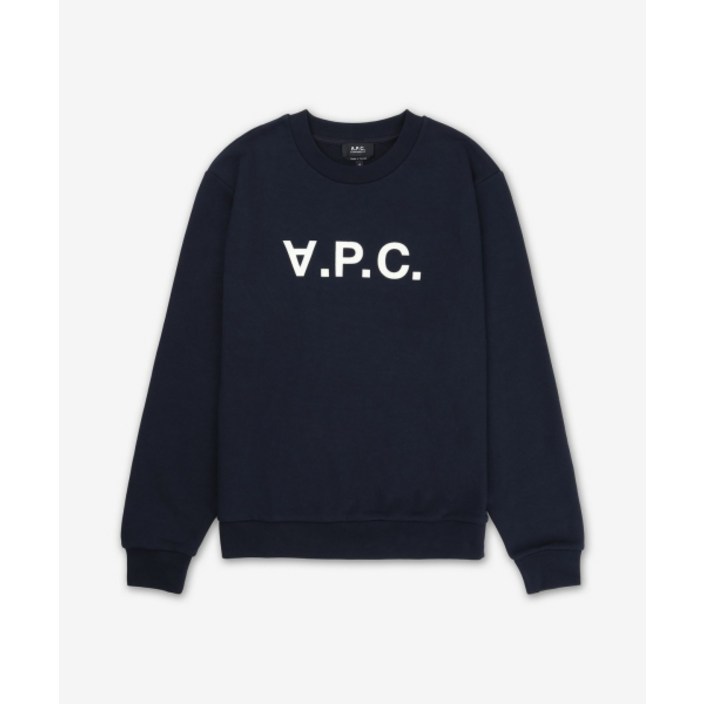 A.P.C. 그랑 VPC 레귤러핏 맨투맨  다크네이비에크루  COHBNM27907TIQ 137781