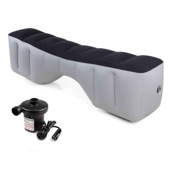 더굿즈 자동차 뒷좌석 에어매트, 1개, 블랙