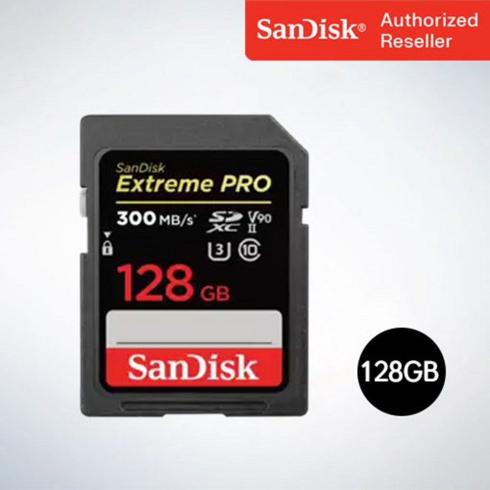 샌디스크 Extreme Pro2 익스트림 프로2 SD메모리카드 UHS-2  V90 SDSDXDK 128GB 7323031110