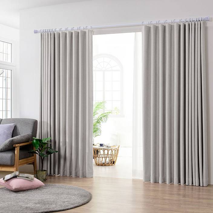 아로아 국내제작 릴리커튼 100프로 3중직 방한방풍 거실 암막커튼 자석끈증정