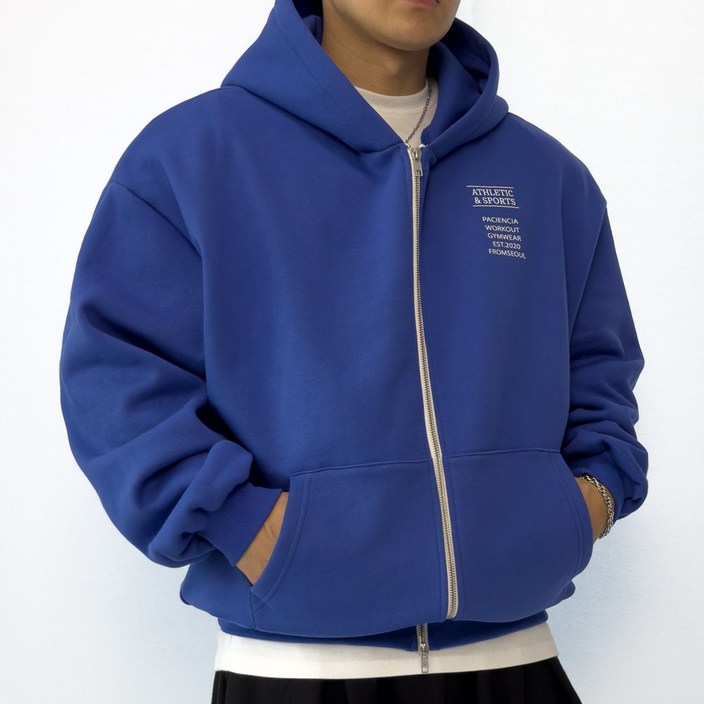 PACIENCIA 클래식 오버핏 후드집업 기모