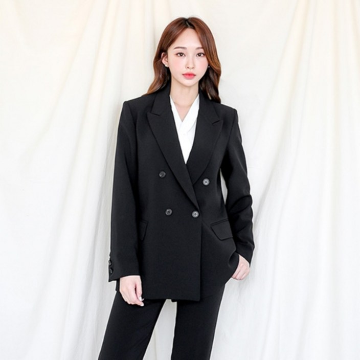스판쩌는 정장 자켓 여자 마이 빅사이즈 면접 아우터 델리아