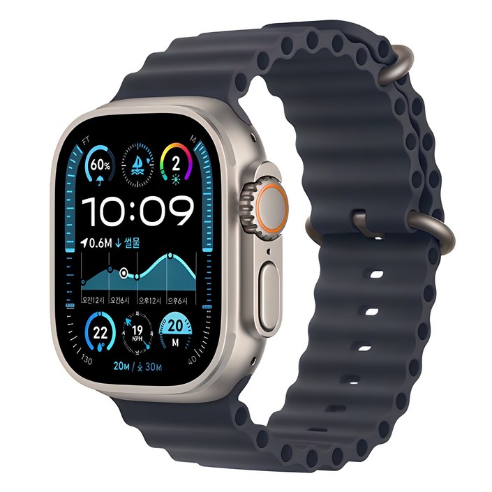 Apple 정품 2024 애플워치 Ultra 2 티타늄 오션 밴드