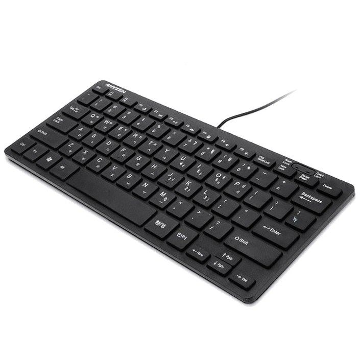 애니젠 USB 미니슬림 유선 텐키리스 키보드 키스킨 애니젠 USB 미니슬림 유선 텐키리스 키보드 키스킨