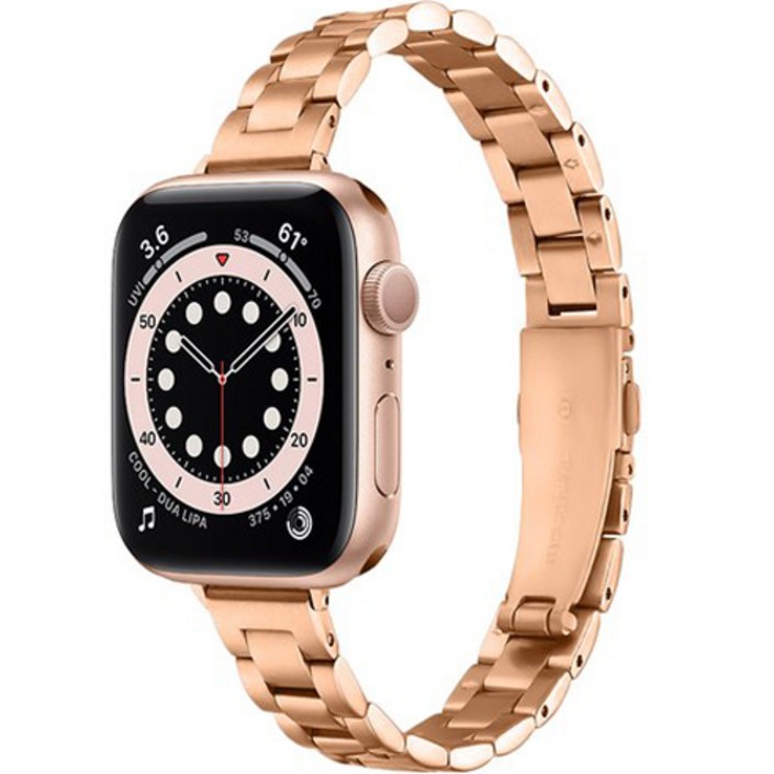 루아러블 애플워치 슬림 메탈 스트랩 밴드