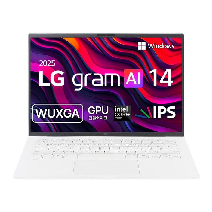 LG전자 2025 그램 AI 14 WUXGA 코어Ultra5 애로우레이크, 에센스화이트, 256GB, 16GB, WIN11 Home, 14Z90TGA5CK