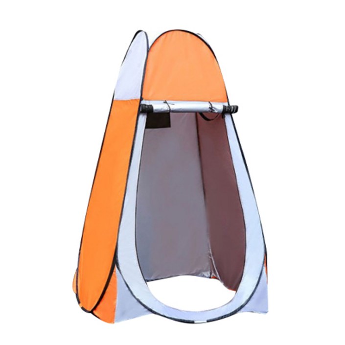 접이식 샤워부스 1인용 1.2m, 오렌지 + 화이트, 1개