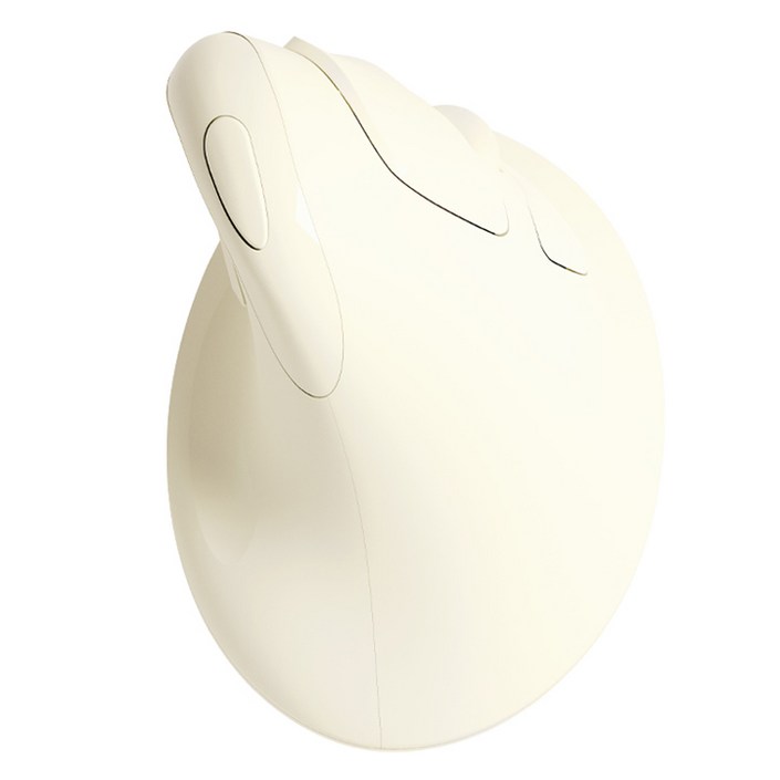 엑토 저소음 손목보호 무선 버티컬 마우스 ONMSC-01, 아이보리