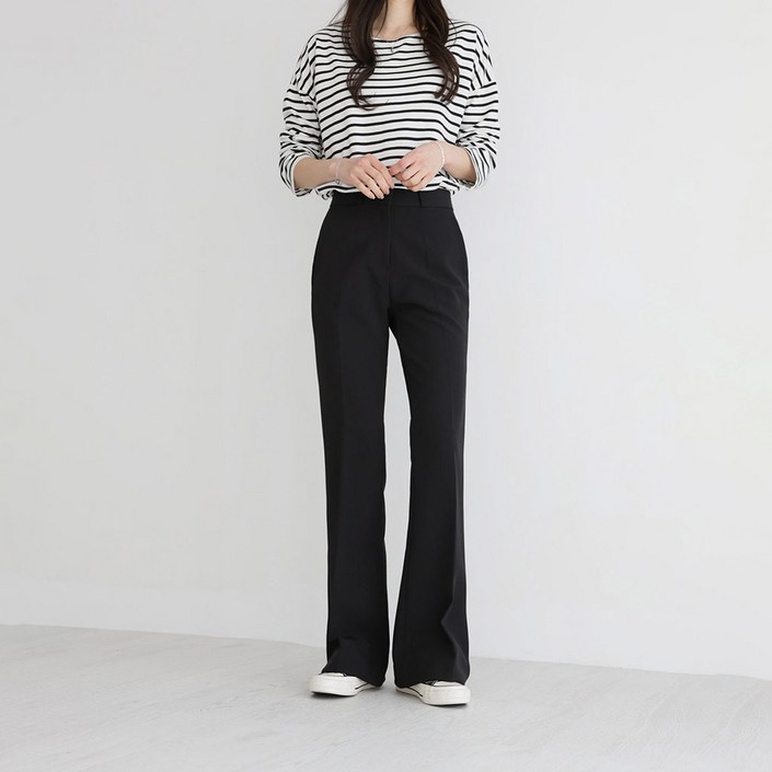 앤드스타일 여성용 숏롱 스판 부츠컷 슬랙스 264347