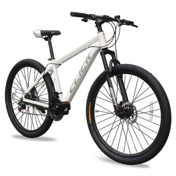 클릭 제스트26D 시마노21단 디스크브레이크 MTB 자전거 미조립배송, 화이트, 1개, 170cm