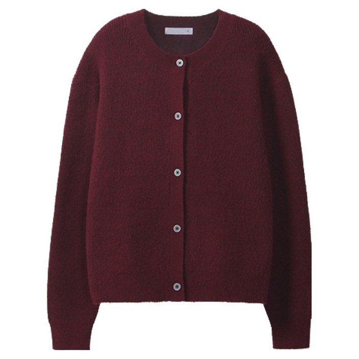 레이먼 남성용 라운드 크롭 니트 가디건