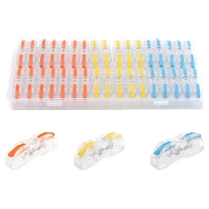 오토크루 모듈형 무탈피 전선 확장 연결 커넥터 스카치락 34p 세트, 1세트
