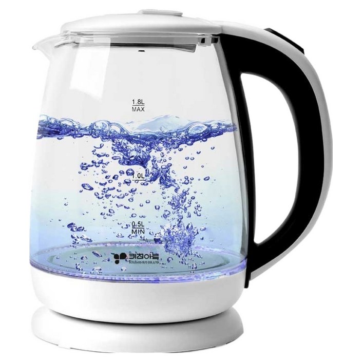 키친아트 유리 무선포트 1.8L, KAGP1818G