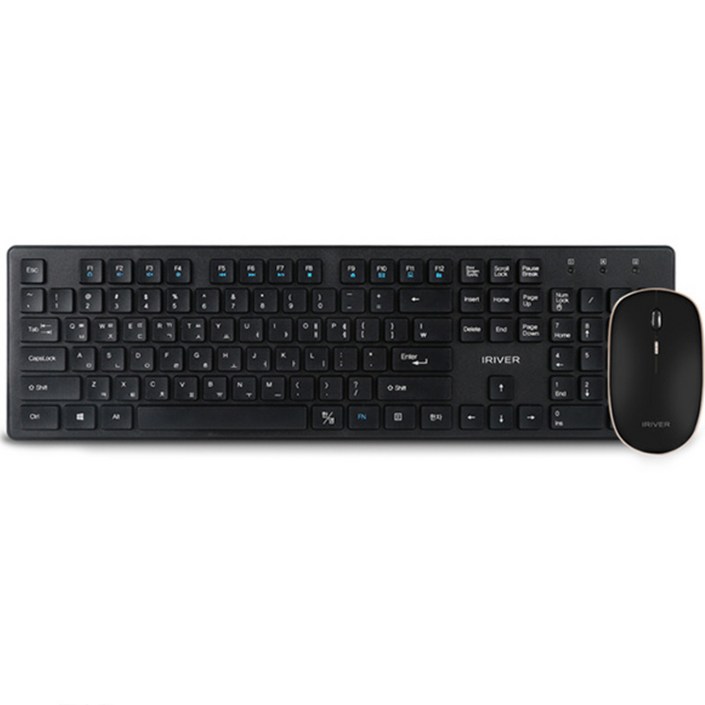 아이리버 2.4G 무선 키보드 + 마우스 세트 IR-WMK5000B, IR-WMK5000B, 블랙, 일반형