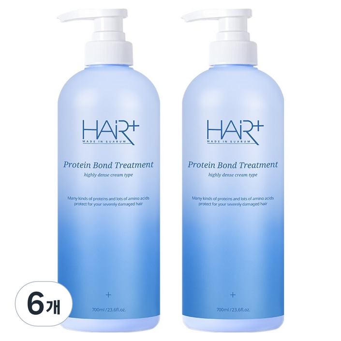 헤어플러스 단백질 본드 트리트먼트, 700ml, 6개