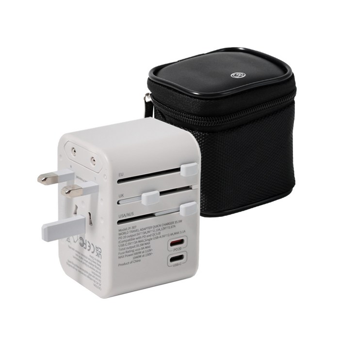 감비앤코 멀충 PDC타입 초고속 여행용 해외 멀티 어댑터 충전기 플러그 USB Ctype, 1개