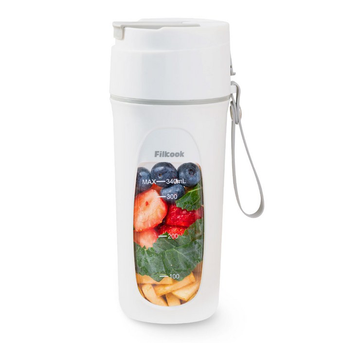 필쿡 텀블러 오토 쉐이커 과일 블렌더 스무디 휴대용 무선 믹서기, FKTM01
