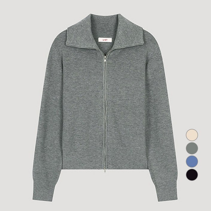 리스트 여성용 투웨이 집업 가디건 TSKCDO72540