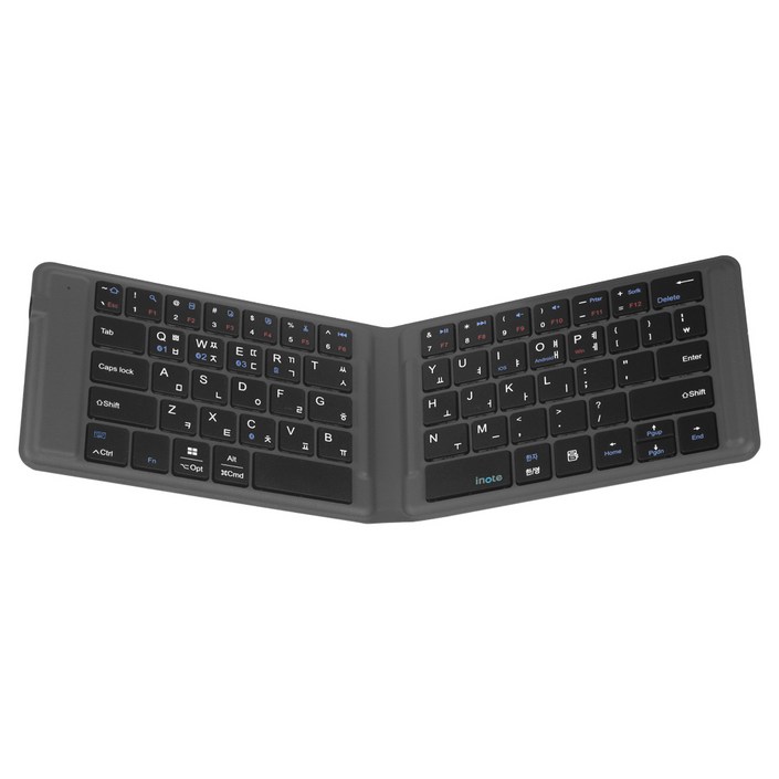 아이노트 멀티 페어링 접이식 블루투스 무선키보드, 블랙, XFolding XK602B