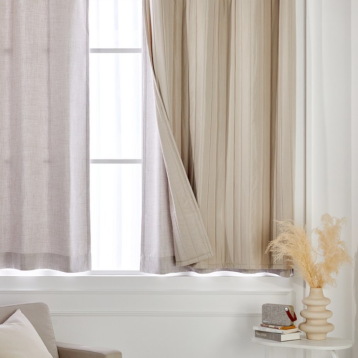 모던하우스 온 아일렛형 바람막이패딩 3도씨 커튼