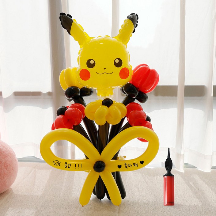 피앤비유니티 캐릭터 레터링 DIY 꽃다발 요술풍선 세트