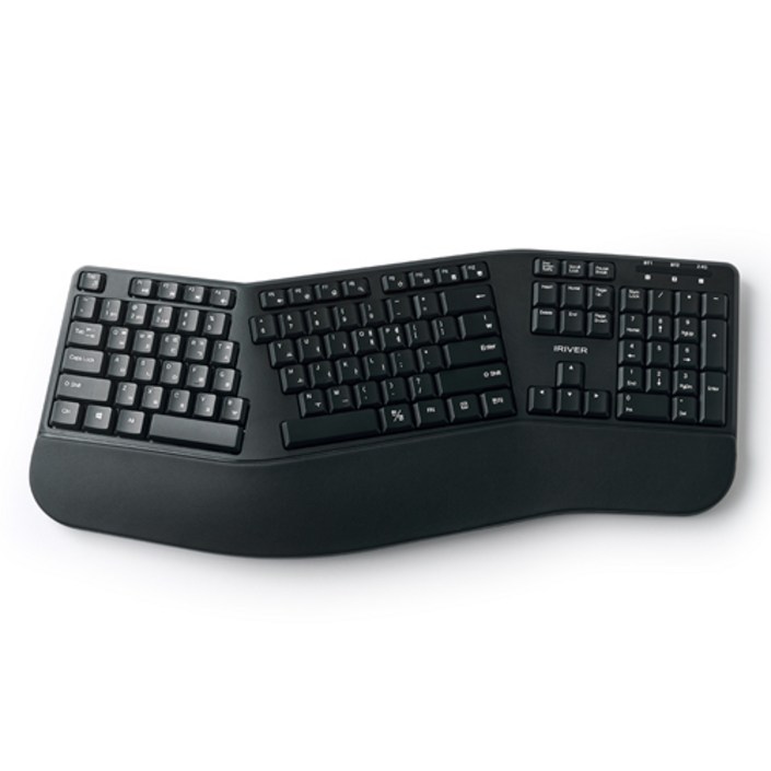 아이리버 멀티페어링 인체공학 무선키보드, 블랙, EQwear-ERGO WAVE EW3, 제조사축