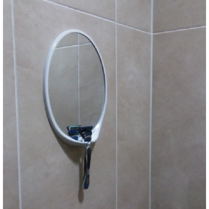 김서림방지 욕실용거울 면도기 거치대형, 단일색상 20221030