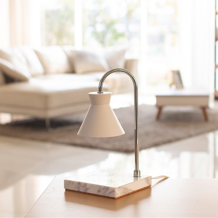 하모니캔들워머 라움 타이머 마블 대리석 미니 양키캔들 선물세트 3P 고급리본선물포장가능