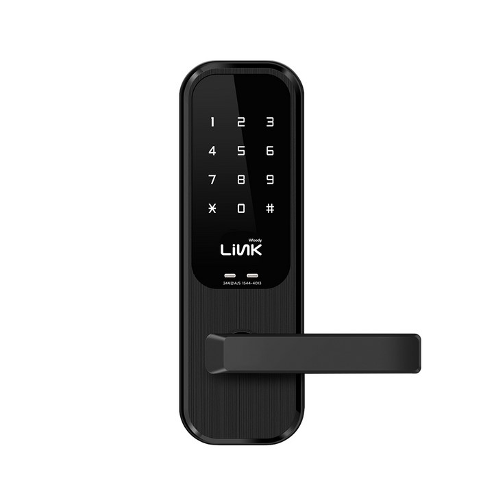 Link 무타공 목문 나무문 전용 디지털도어락 방문 손잡이 목문용 번호키