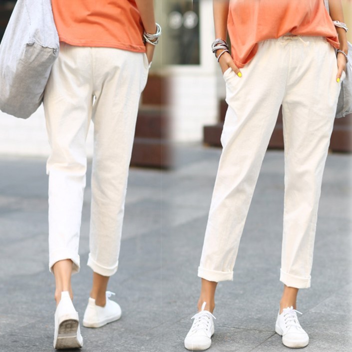 나크21  55100 가볍고 편한 밴딩 일자핏 슬랙스 NK21P22