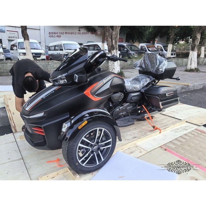 역삼륜 바이크 3발오토바이 세발 가솔린 세바퀴 삼륜 시골 삼토바이 농촌