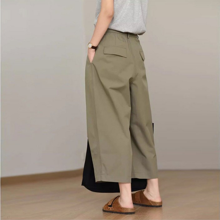 코코에보니빅사이즈투턱밴딩팬츠 여성뒷밴딩바지 항아리팬츠PT910